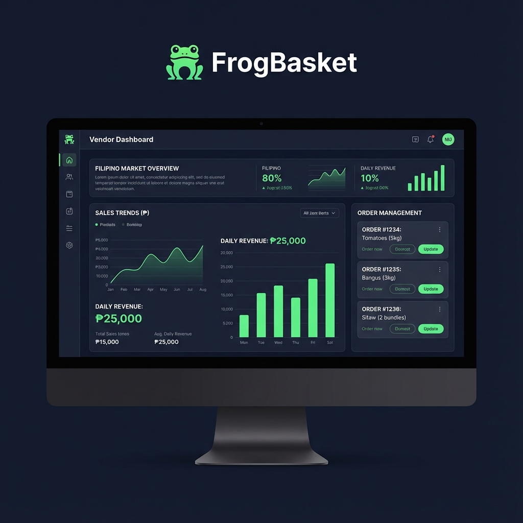 FrogBasket Vendor Dashboard
